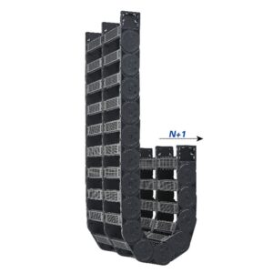 Bridge-type expansion double-sided opening drag chain