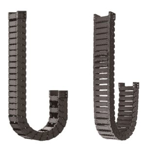 High-speed silent double-sided opening drag chain