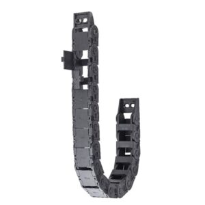Semi-enclosed small drag chain with open outside